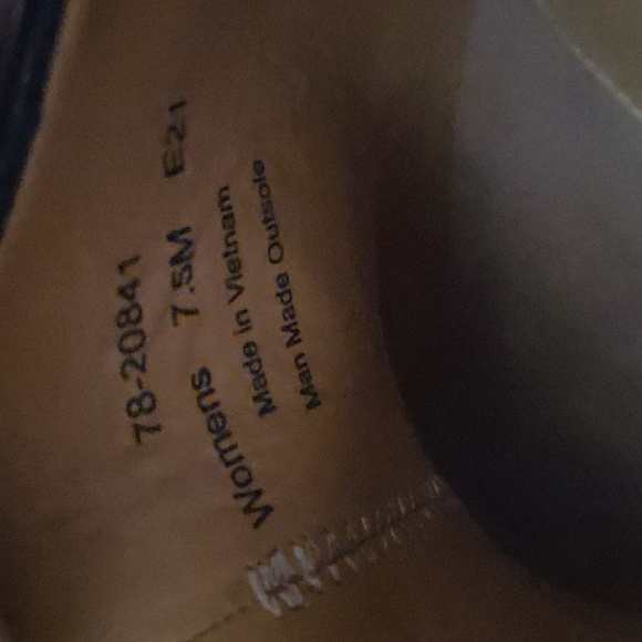 Johnston & Murphy Black 100% Leather Mules Slip On Block Heel 2.5 Shoe SZ 7.5 US - Picture 8 of 11